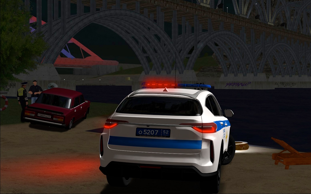 В ходе вечернего рейда водитель не реагировал на требования об остановке.