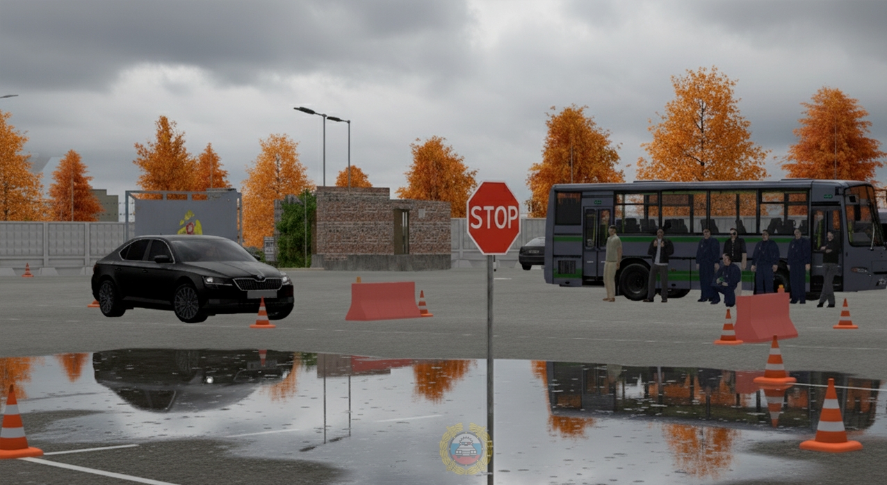 Управление ГИБДД провело совместные учения с бойцами ОМОНА «Беркут»